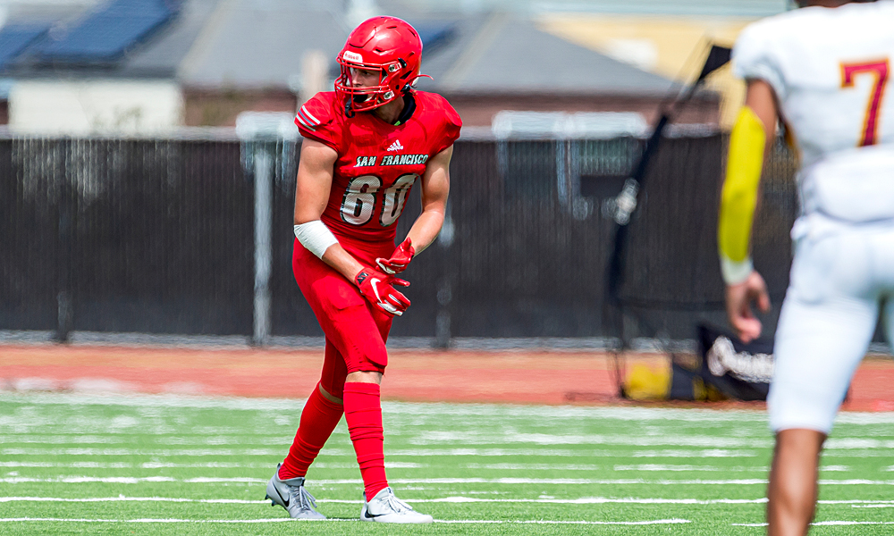 Sophomore wide receiver Jeffrey Weimer (Photo by Eric Sun)