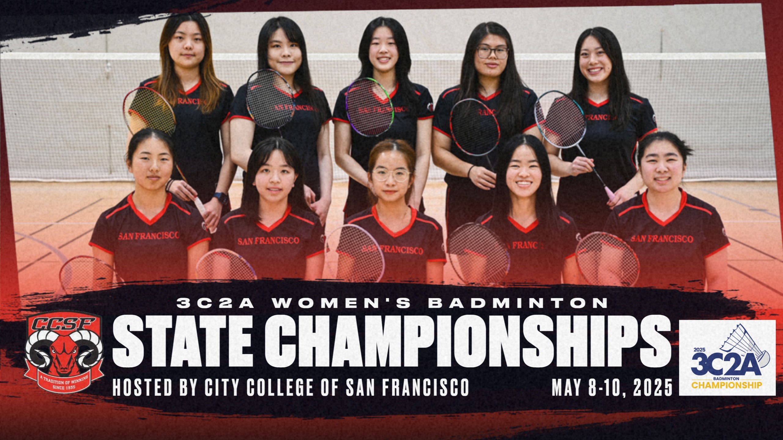 CCSF to host 3C2A Women&rsquo;s Badminton State Championships