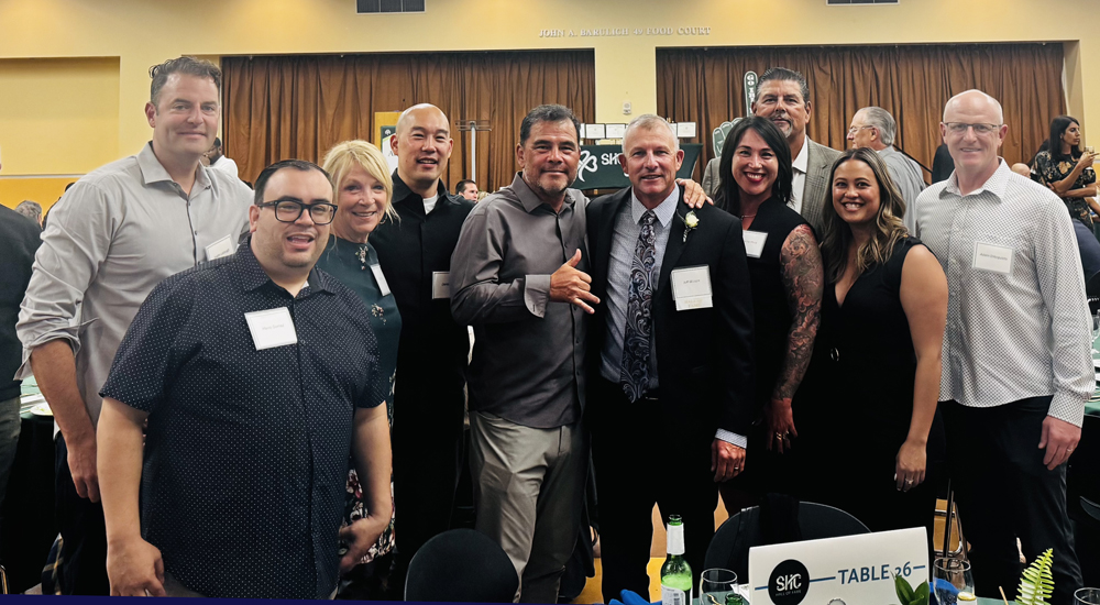 Members of the CCSF Athletic Department were attended Jeff Wilson's induction ceremony.